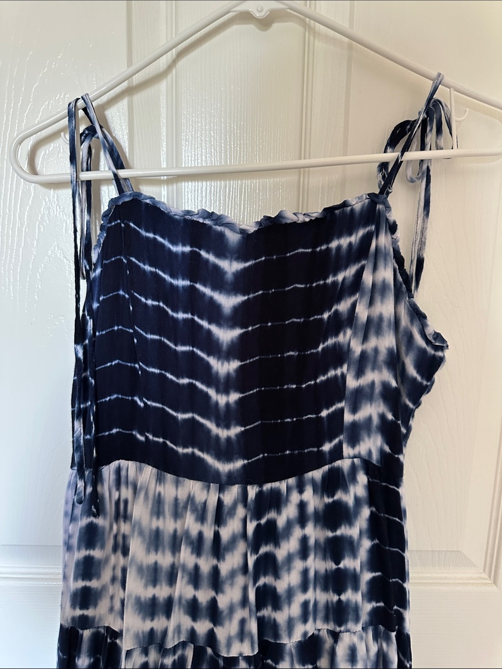 Deep Blue Tie-Dye Maxi Dress - Picture 2 of 5